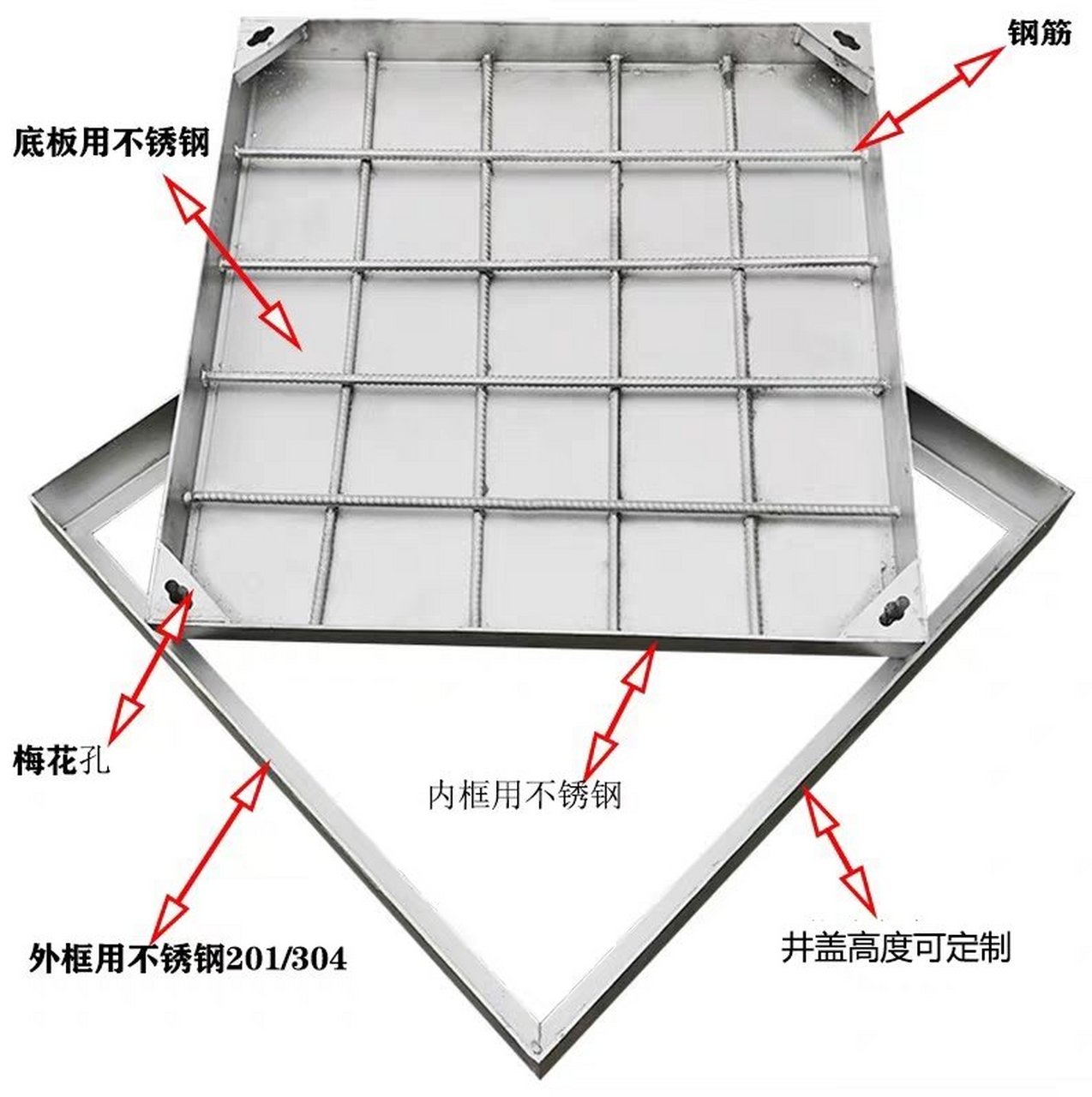 重投井盖｜揭阳不锈钢井盖_钢格栅厂家 市政/小区/校园专用